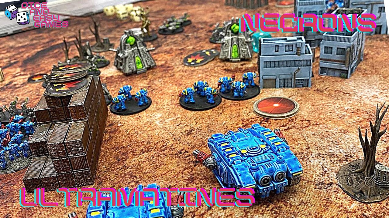Epicalypse (Epic 40k, Apocalypse rules) Ultramarines vs Necrons