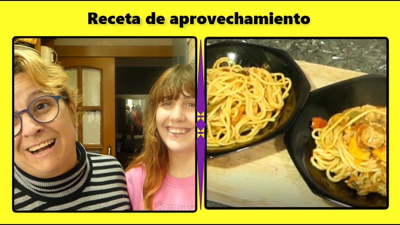 Receta de aprovechamiento💲💲  4  raciones por menos de 50  céntimos