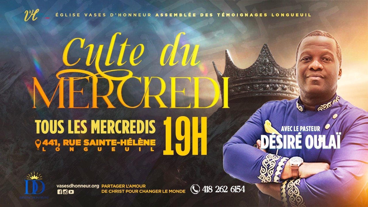 Mercredi des Grâces | Pasteur Désiré OULAÏ | 28/01/26