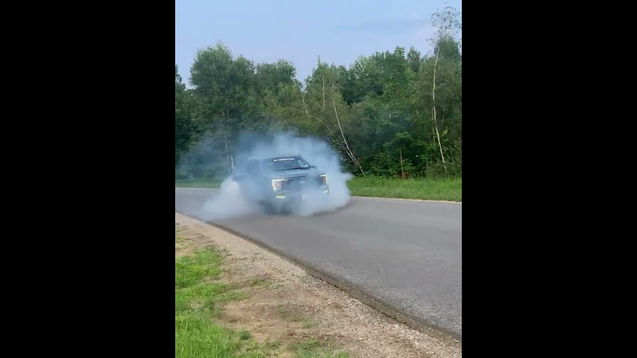 2023 F150 Straight Pipe Burnout 🔥💯