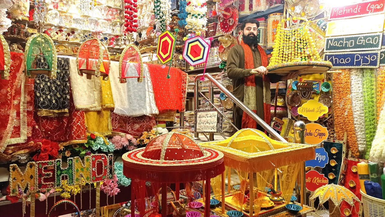 Mehndi & Mayoon Decoration Items Wholesale Market in Rawalpindi | Wedding and Birthday Décor Items