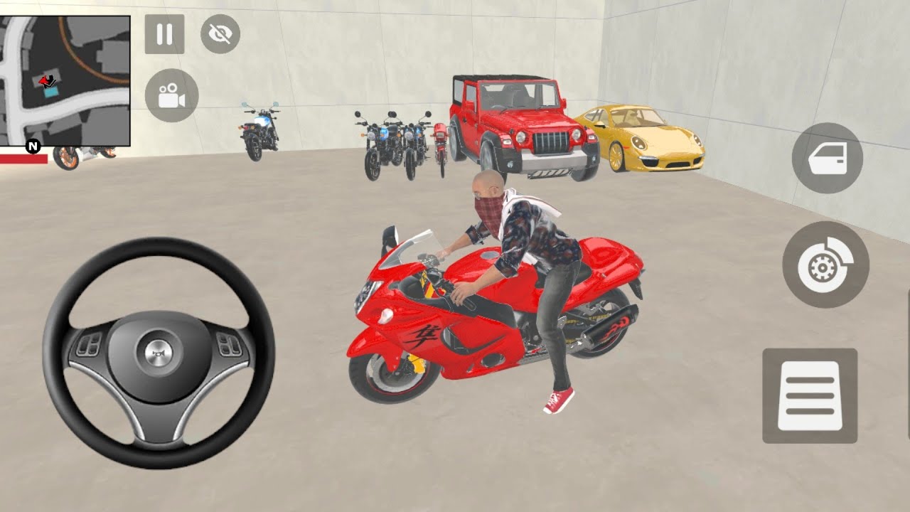 indian Theft Auto🛺 Simulator🦅💰Franklin3️⃣ Modified 💸Thar😈 Purchase in Indian😱 Showroom bike Game🎮