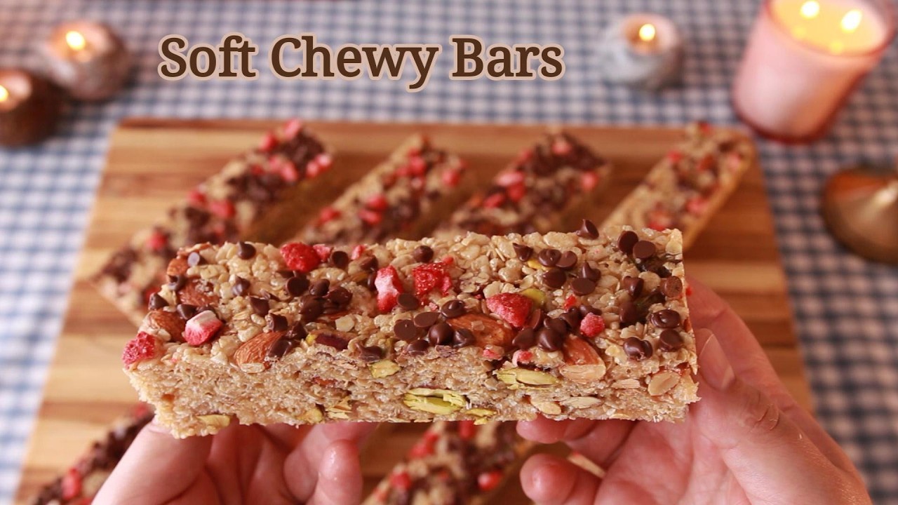 Soft Chewy bars ♡ Bake With Me