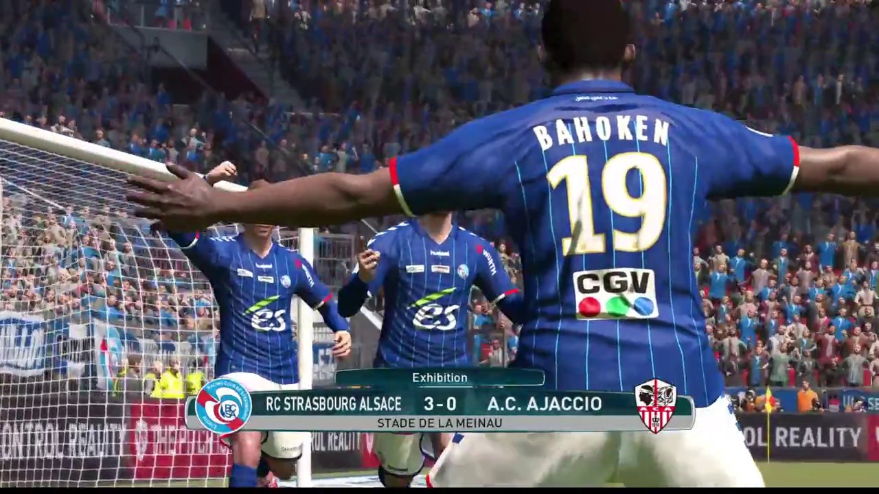 Rc Strasbourg Alsace - Ac Ajaccio | Pes 2017 | Domino's Ligue 2