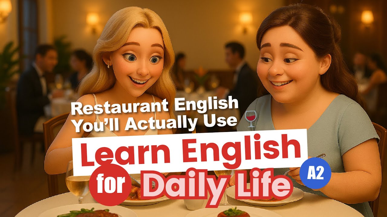 Restaurant English Conversation 🍽️ | Learn Real Phrases for Ordering & Dining