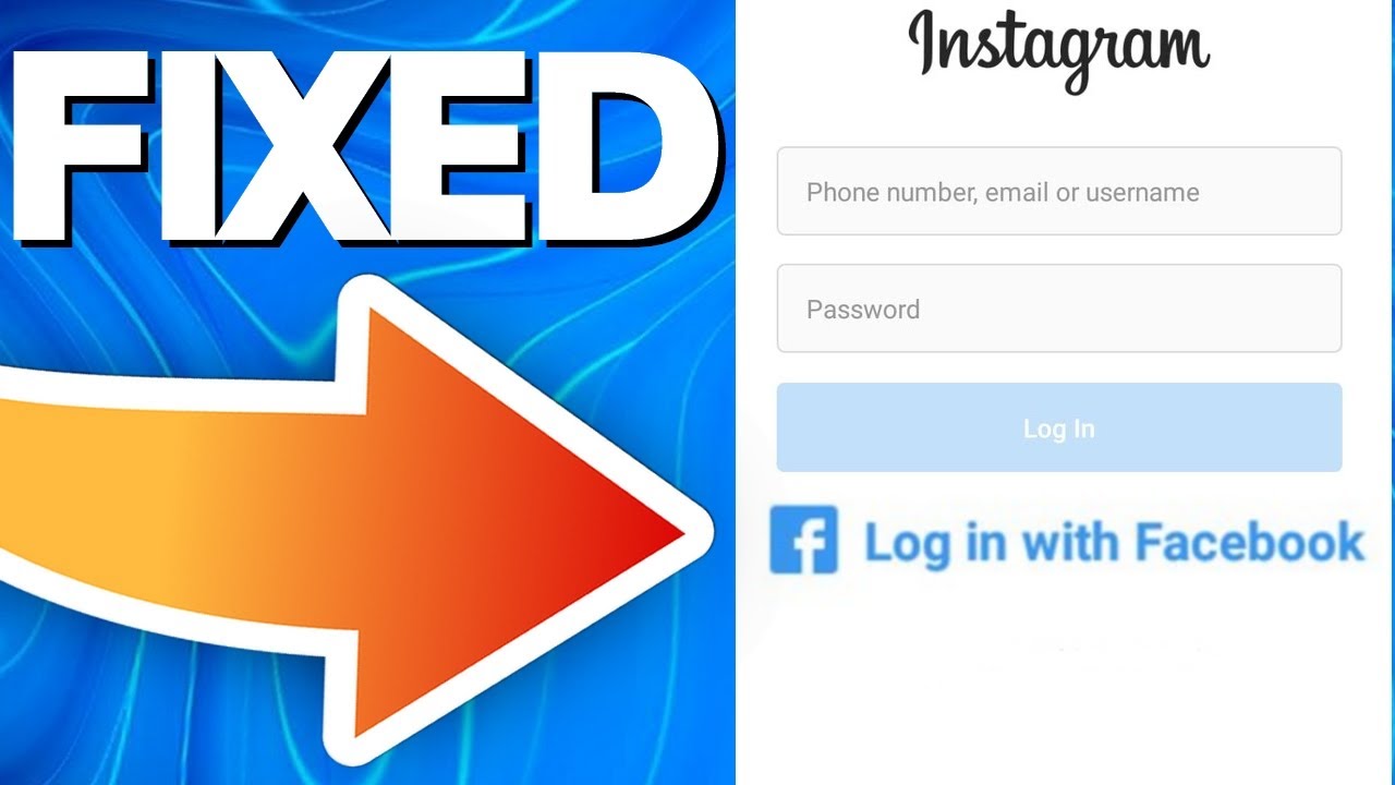 How To Fix Instagram Can&rsquo;t Login with Facebook! - Error Solved on Android and IOS iPhone 2023