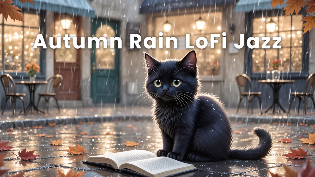 Autumn Rain LoFi Jazz ｜ Gentle Café Vibes for Study & Focus [1 Hours]
