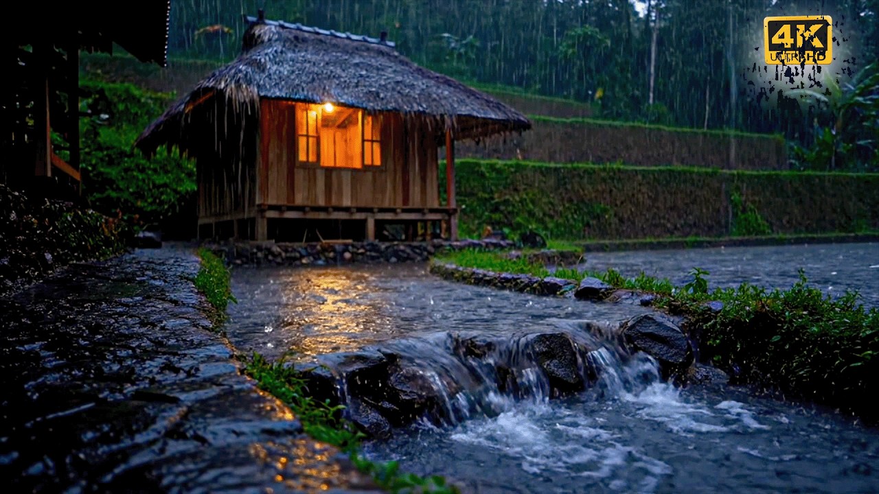 Insomnia Relief Soothing Rain and Water Flow for Sleep