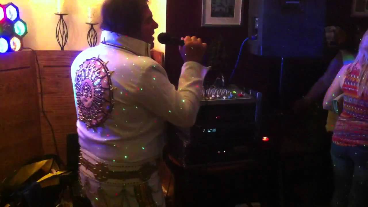 'Elvis' at the Featherbed Rock Cafe Bar, Seaham.(Delia and Brogan also feature)