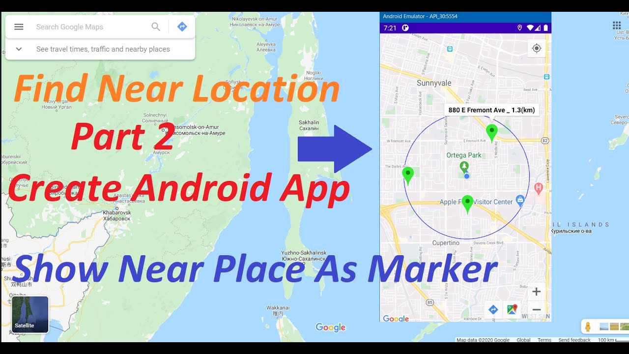 Android Tutorial: How to display on Google Maps all of near place - Part 2: Create Android App