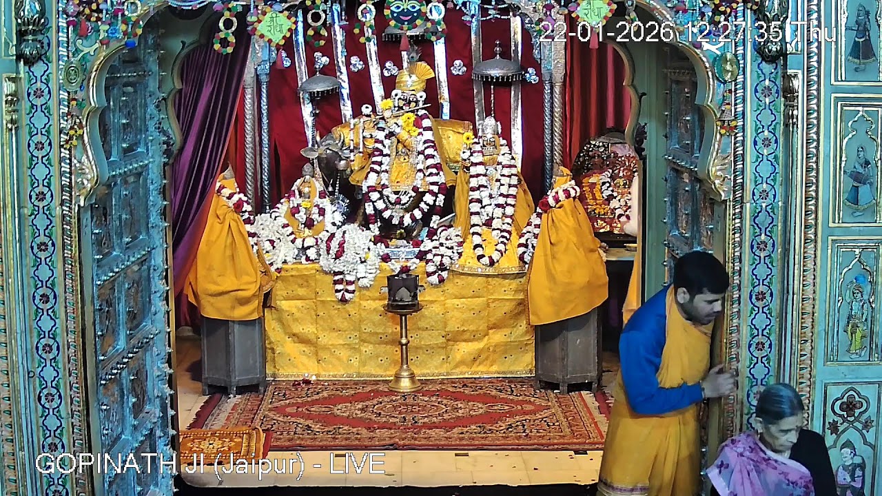 GOPINATH JI MANDIR (Jaipur) - LIVE DARSHAN (22nd january 2026)