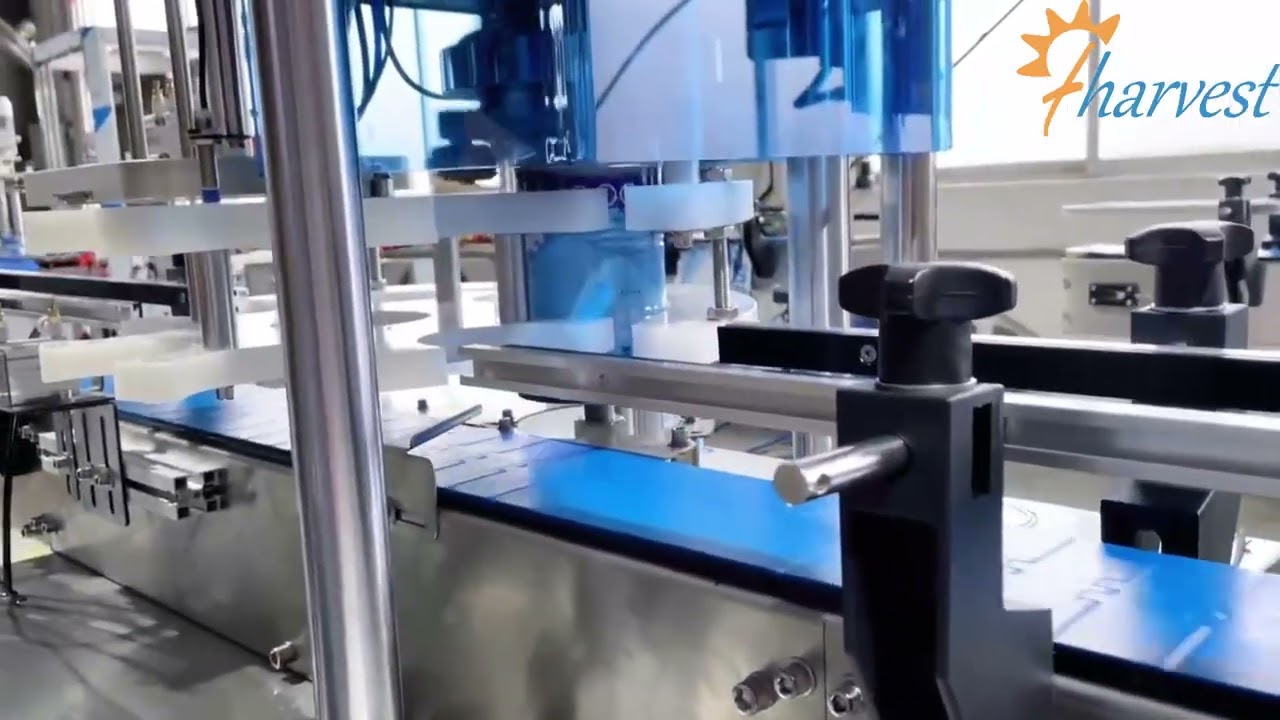 krympemaskine p&aring; d&aring;se til proteinpulver, automatisk servo-kamelpulverforsegling af metalkrukker