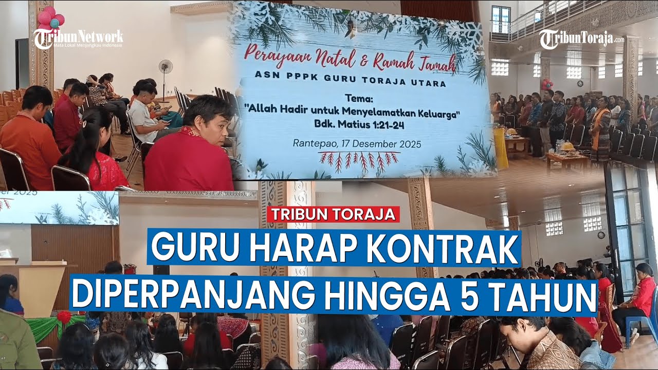 Natal Bersama PPPK Toraja Utara, Guru Harap Kontrak Diperpanjang Hingga Lima Tahun