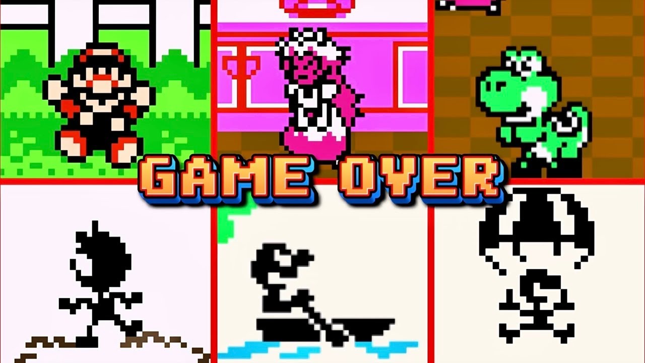 Game & Watch Gallery 2 GAME OVER screens