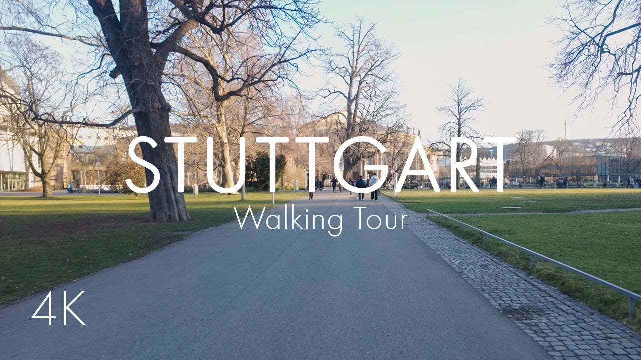 Stuttgart | City Center | Walking Tour | 4K