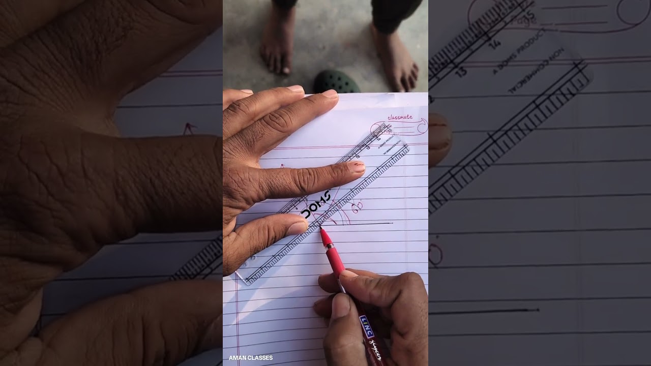HOW TO CONSTRUCT ANGLE 60° 120° 180° 30° 75° 105°