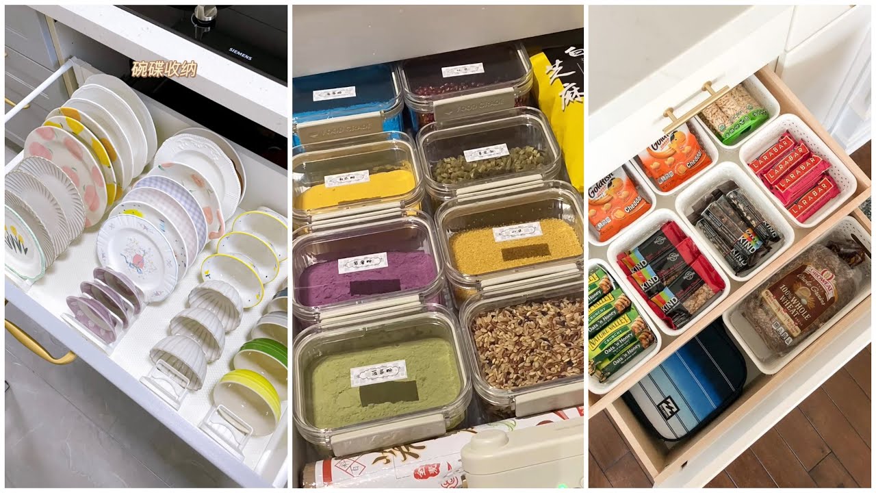 Kitchen, House Cleaning And  Organization 🎀 | Food And Snacks Restocking✨
