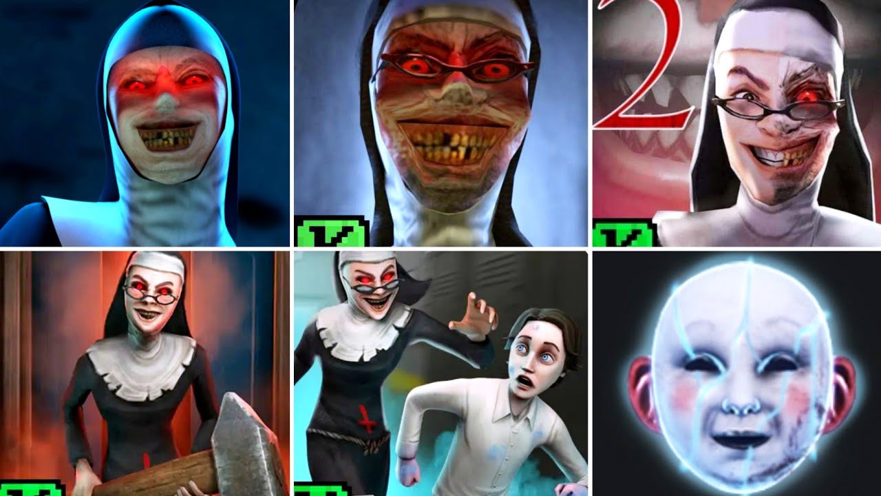 The Nun, Evil Nun 1 2, Evil Nun Maze, Evil Nun Rush And Evil Nun Broken Mask Full Gameplay