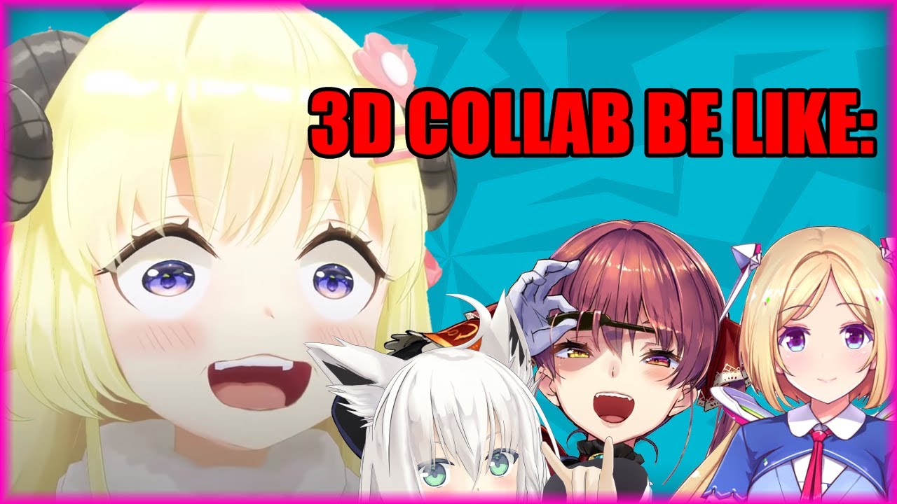 Fubuki, Marine, Watame and Akirose vibing during 3D collab [ENG SUB]