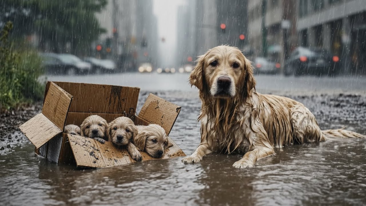 Kind Man Rescues Abandoned Mother Dog and Puppies ❤️ | A Heart-Touching Animal Rescue Story