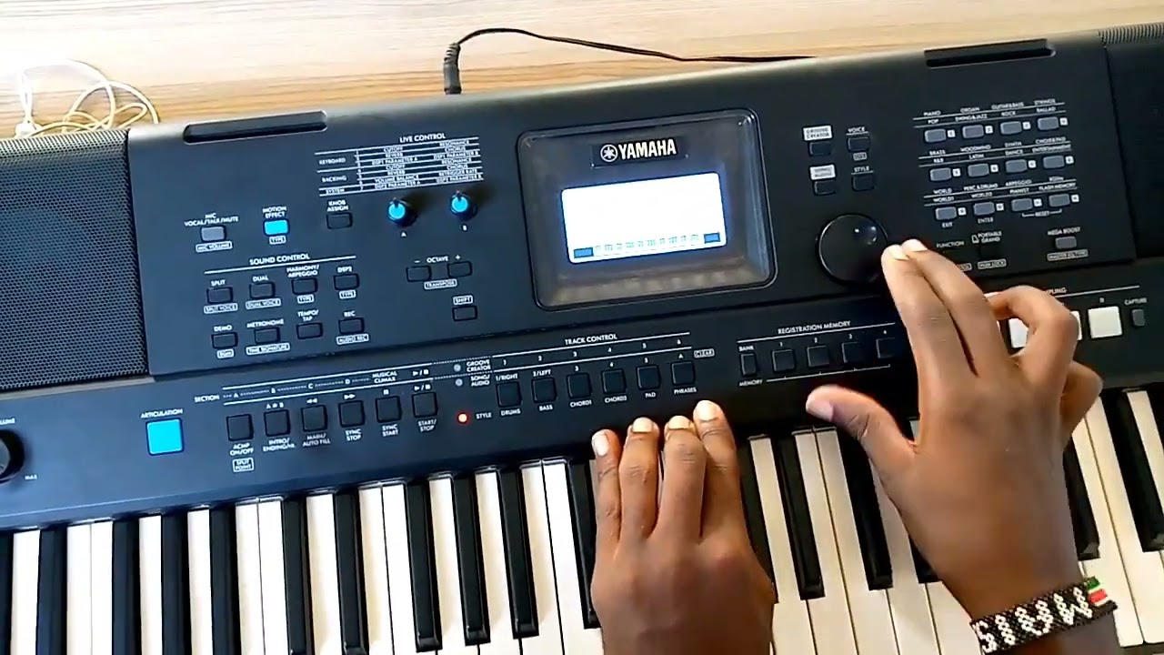 how to set piano seben on psre473 by barbuh k simon