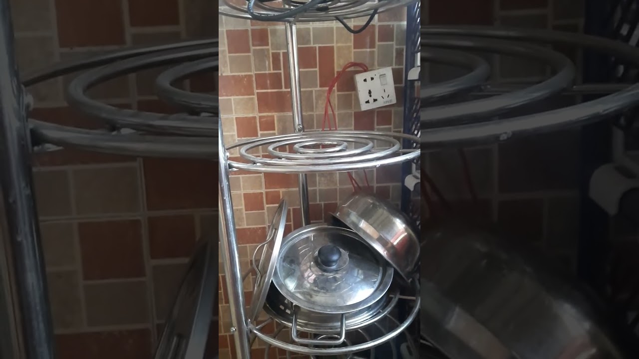 skb stainless steel kitchen pot rack review