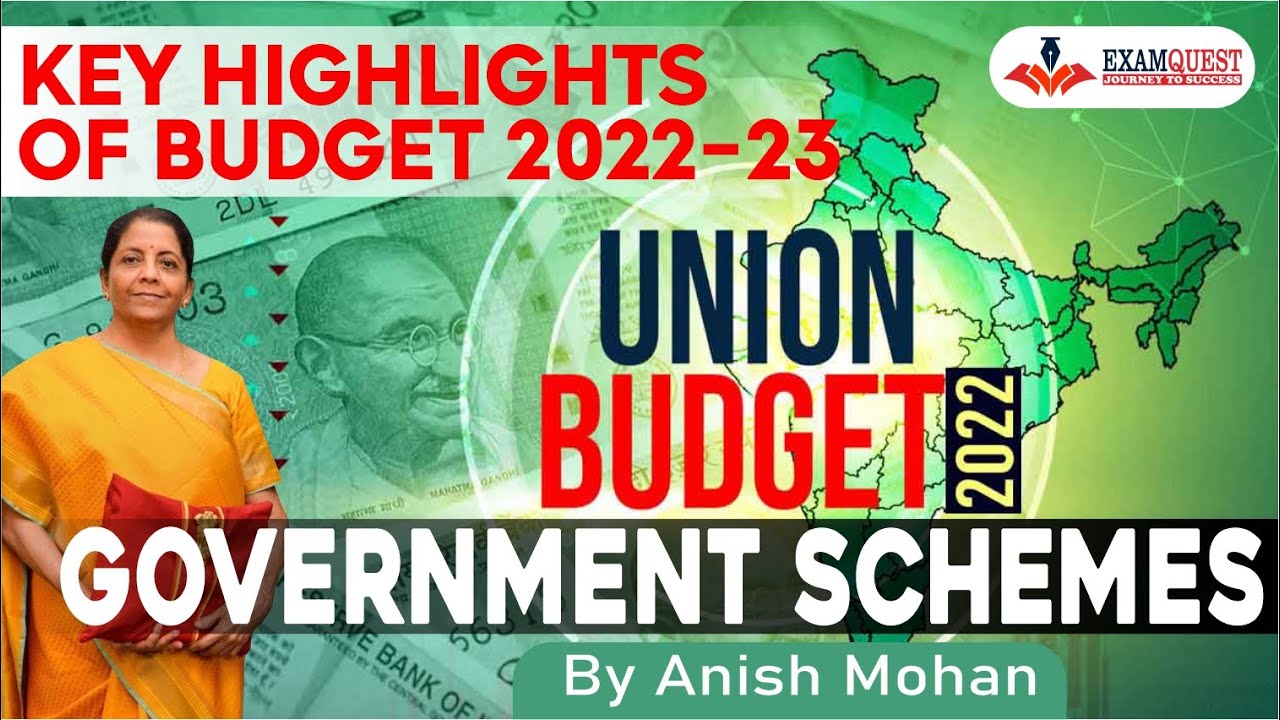 Union Budget 2022 Government Schemes for UPSC 2022 Prelims | By Anish Mohan