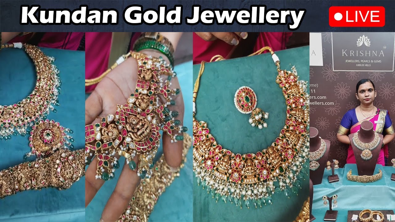 Gold Kundan Jewellery | Krishna Jewellers @brideessentials #kundanjewellery #goldprice