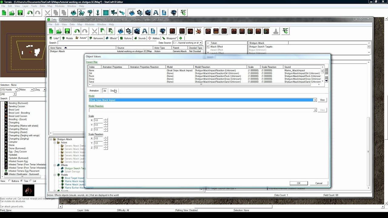 Shotgun Weapon (SCII Editor Tutorial)