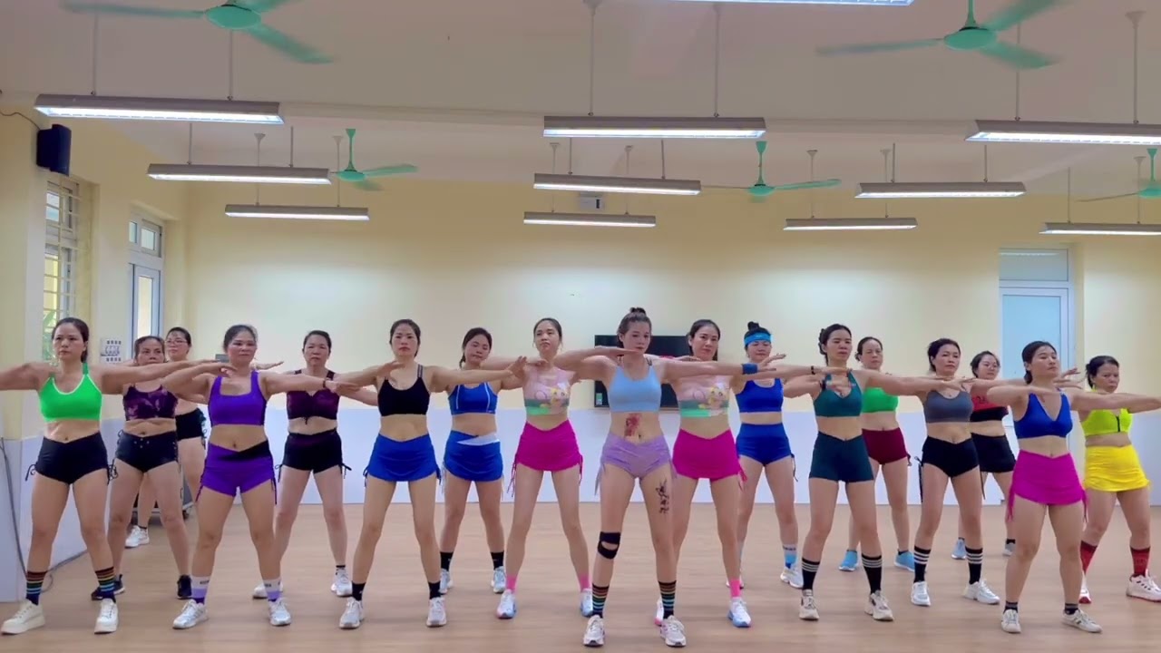 Kim Đào Aerobic | Bài giật music Mộng hoa sim