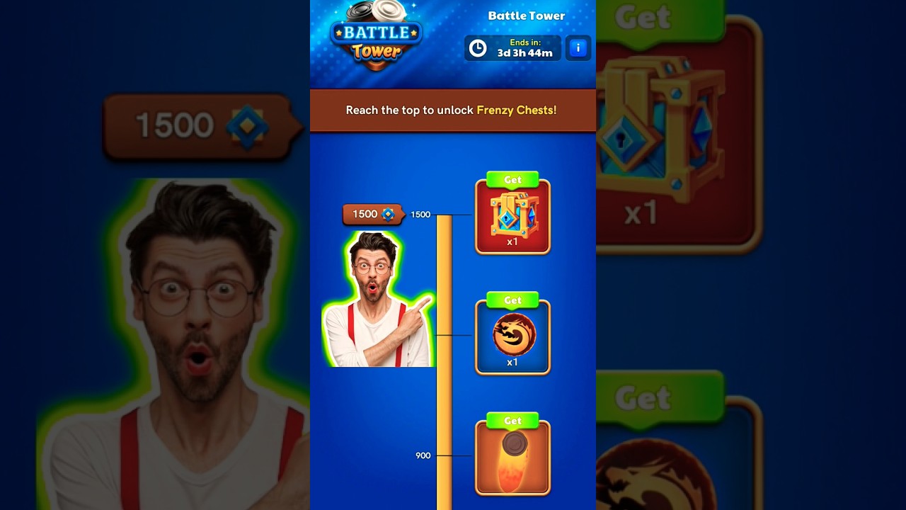 Inferno🦊Striker Carrom Pool Free😱Battle Tower New Event🤩 #carrom #miniclip #shorts