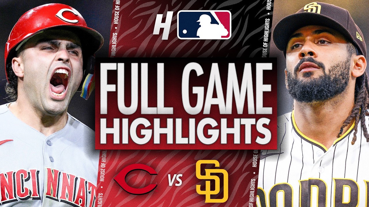 Cincinnati Reds против San Diego Padres &mdash; ЛУЧШИЕ МОМЕНТЫ МАТЧА 🔥 9 июня 2026 г., сезон MLB
