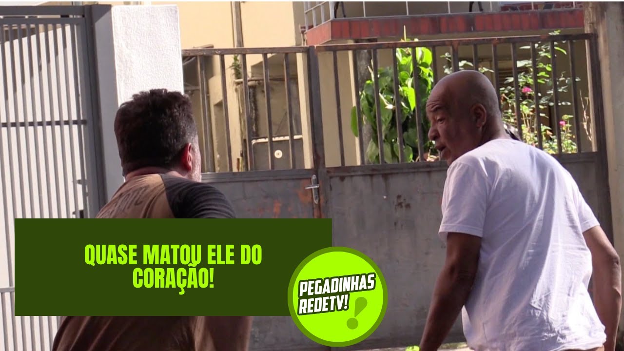 QUASE MATOU ELE DO CORA&Ccedil;&Atilde;O! | Pegadinhas RedeTV!
