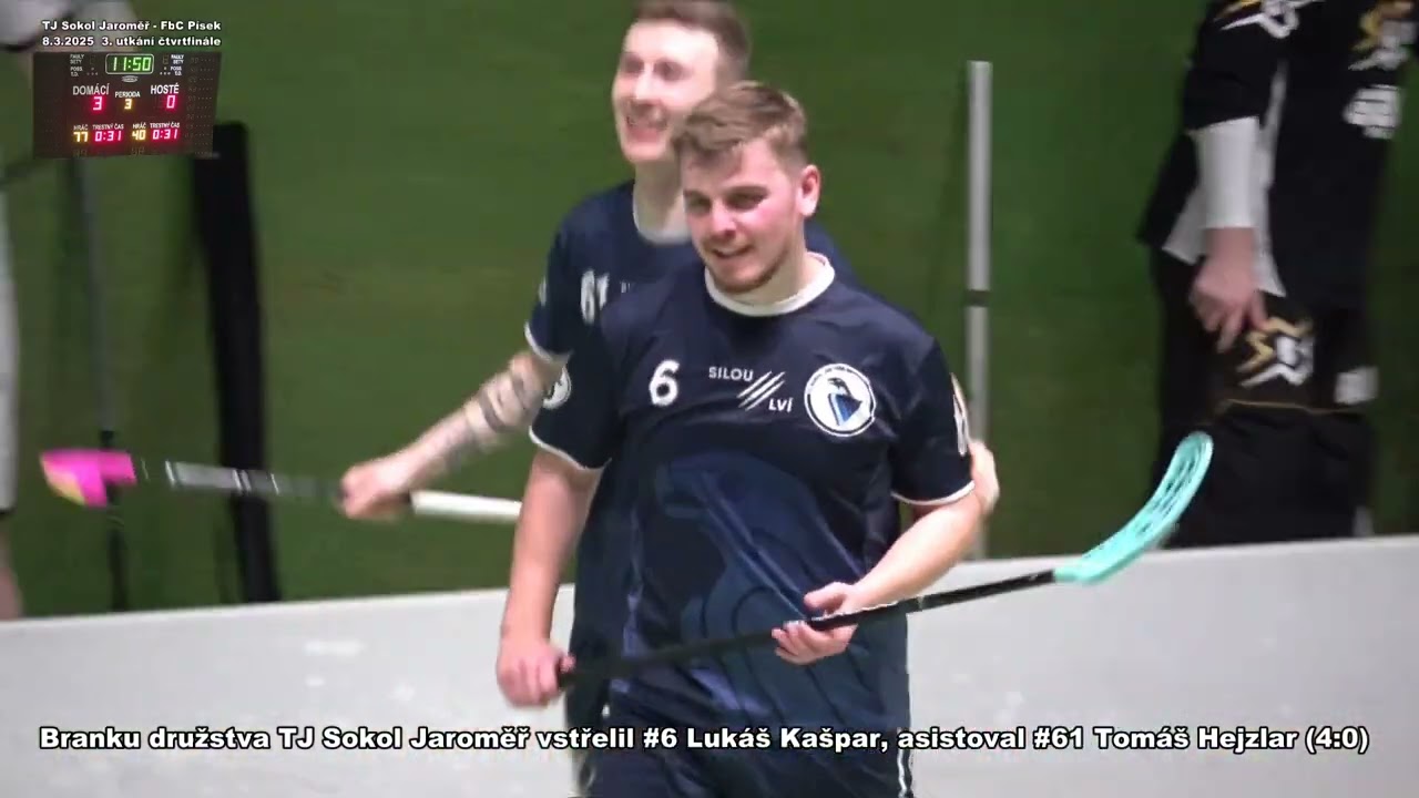 TJ Sokol Jaroměř - FbC Písek 4:1 (sestřih)