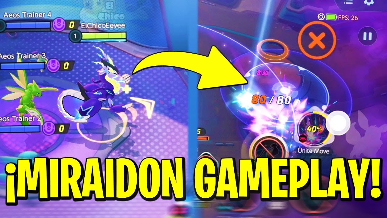 😱 MIRAIDON GAMEPLAY EXCLUSIVO en POKEMON UNITE 😱