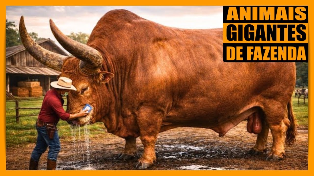 ENORMES ANIMAIS DE FAZENDA QUE POUCOS VIRAM!