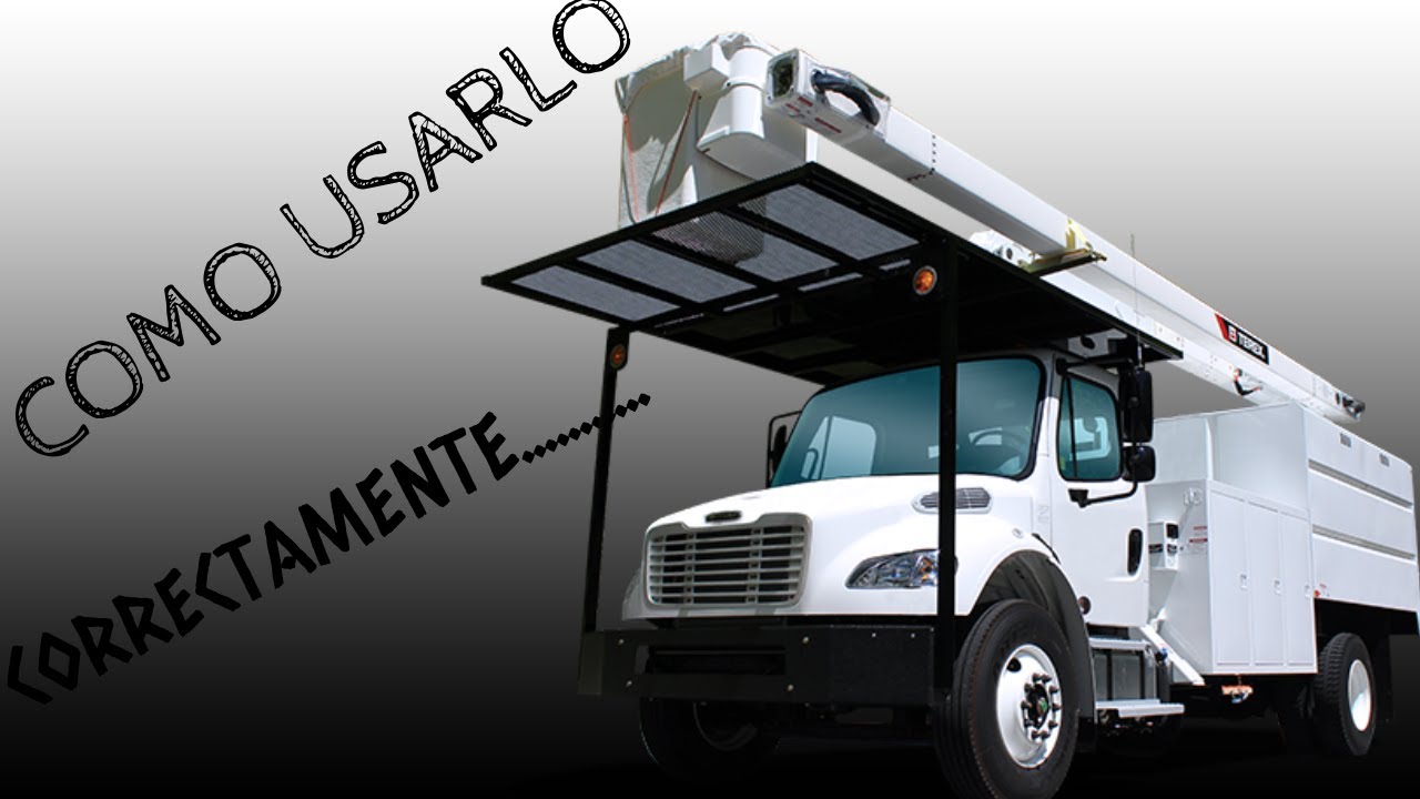 🧑‍🏫PASOS PARA COMO USAR UN BUCKET TRUCK O CAMION DE CUBETA.... FACIL Y SENCILLO