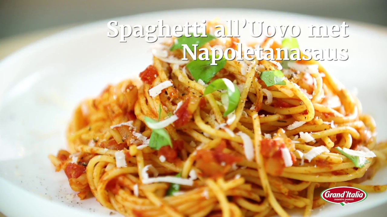 Grand'Italia Spaghetti all'Uovo met Napoletanasaus