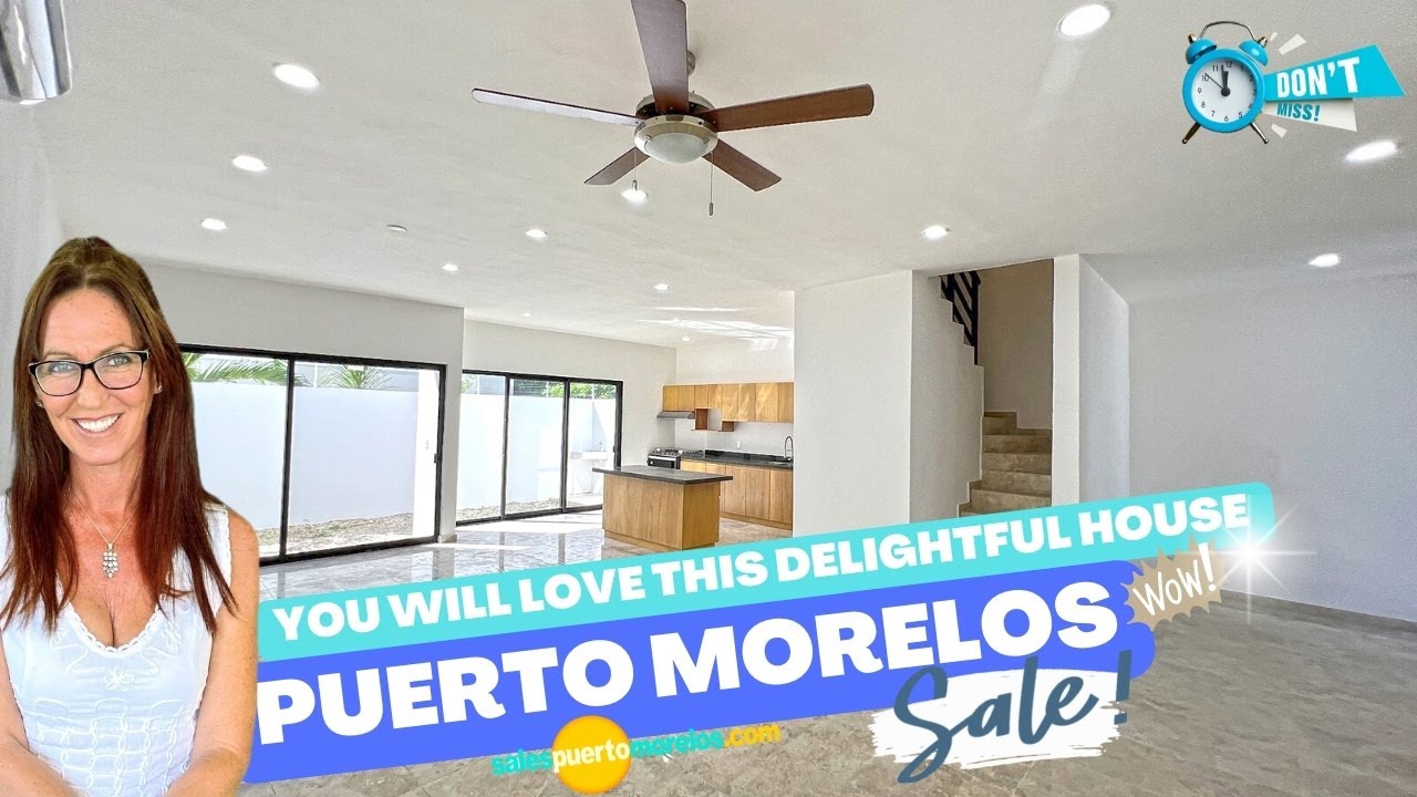 puerto morelos mexico real estate NEW house for sale