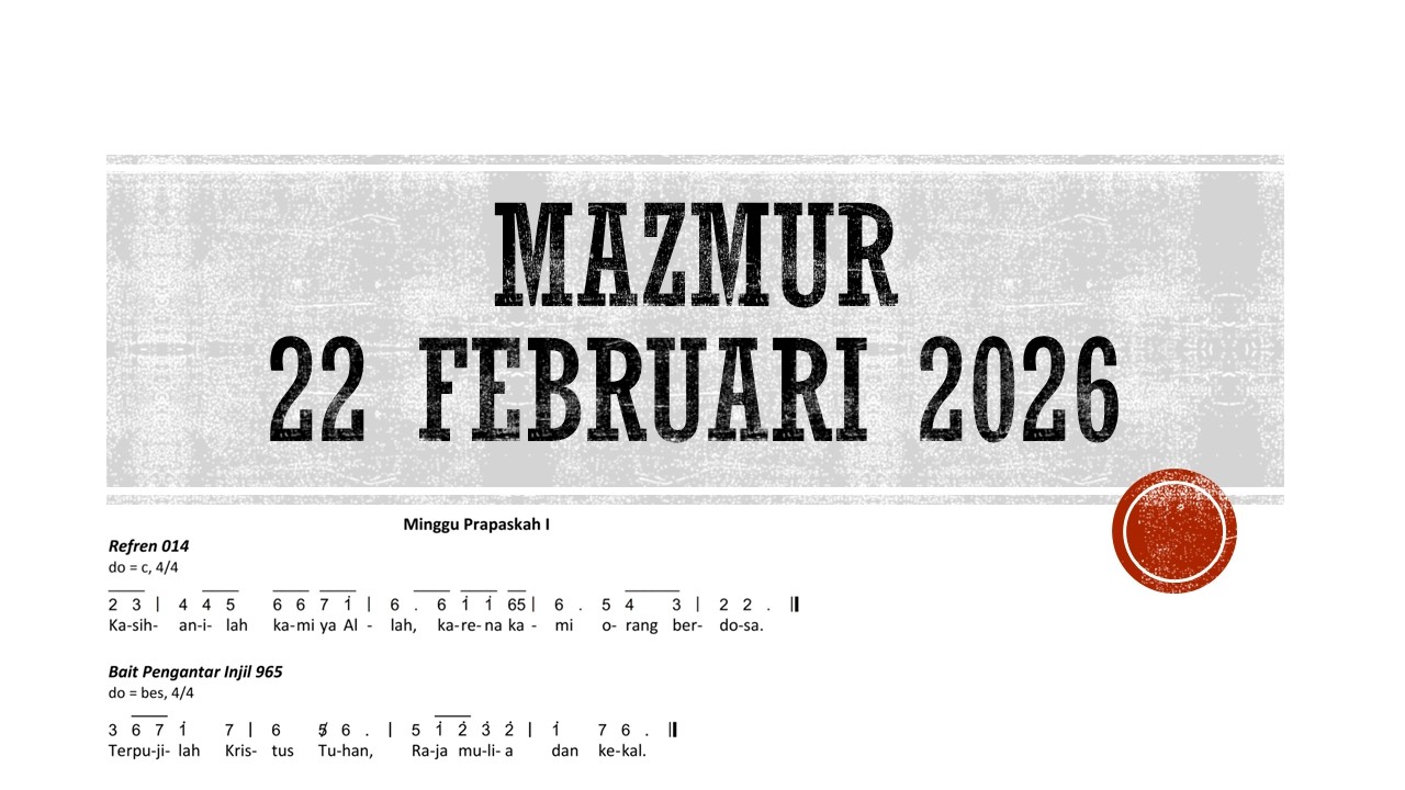 Mazmur 22 Februari 2026