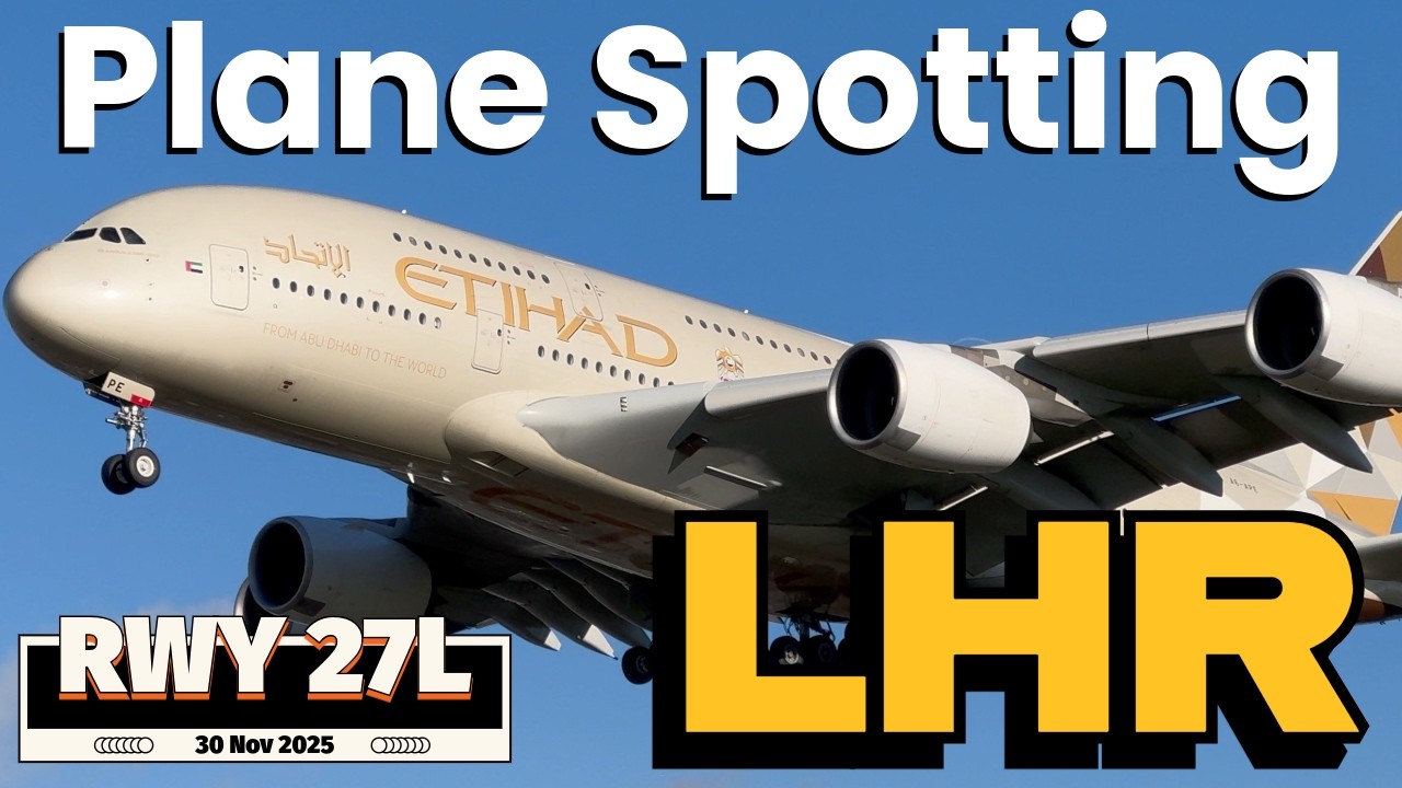 Plane Spotting Heathrow Sunday 30th Nov 2025 #heathrowplanespotting #aviationlovers #planespotting
