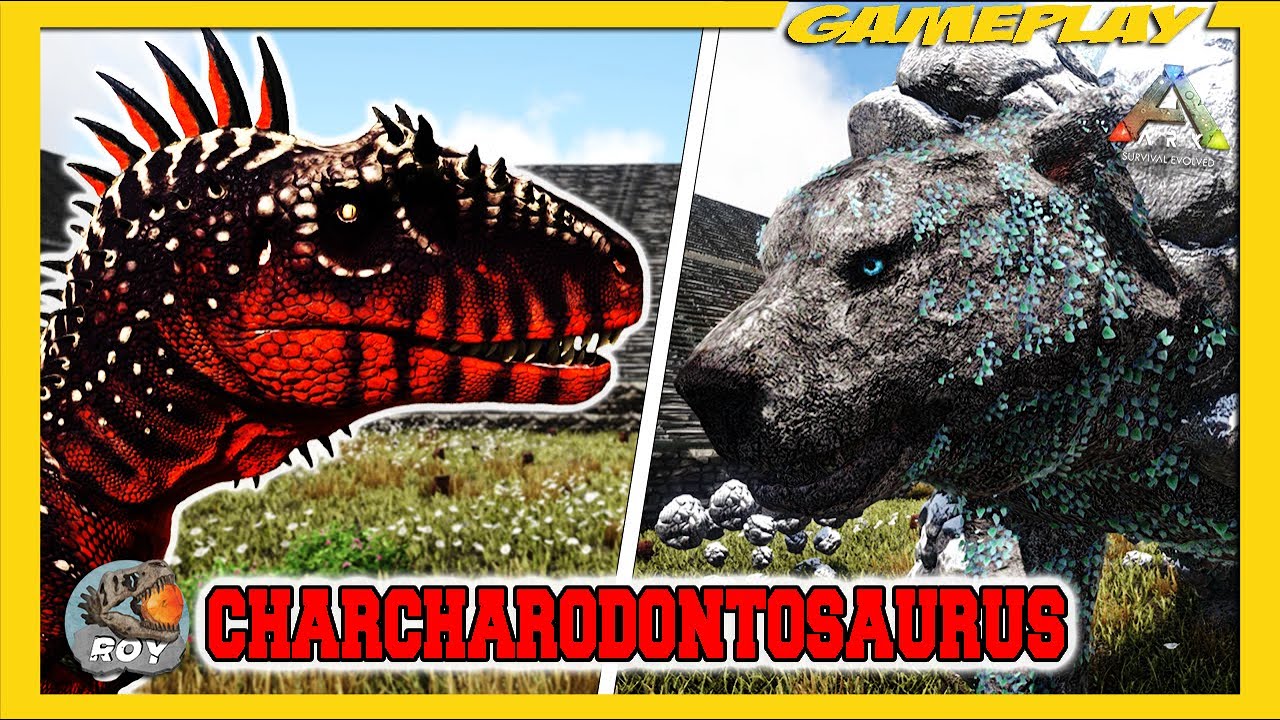 CARCHARODONTOSAURUS VS BOSS STEINBJORN ► ARK TEST DE PUISSANCE S1 EP6 - royleviking