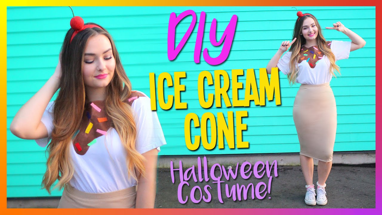 DIY Ice Cream Cone Halloween Costume | CHEAP & EASY