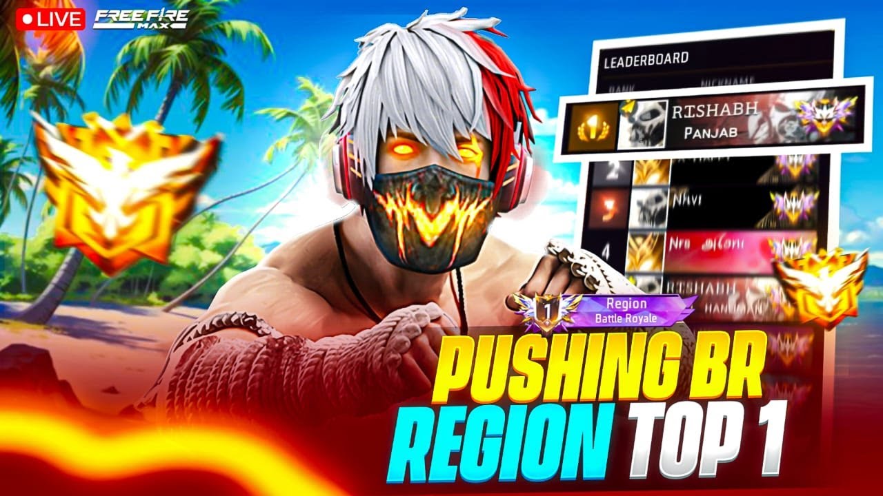 BR PUSHING REGION TOP 1  || AOS OFFICIAL LIVE || S49 ⚡#brpushing #freefire #top1 #gyangaming