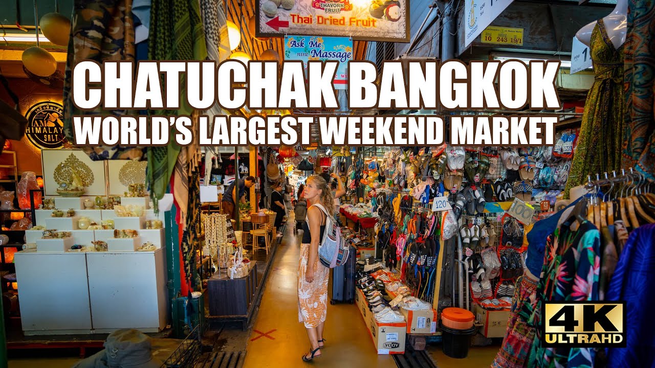 🇹🇭 Bangkok's Shopping Heaven!  CHATUCHAK WEEKEND MARKET 4K