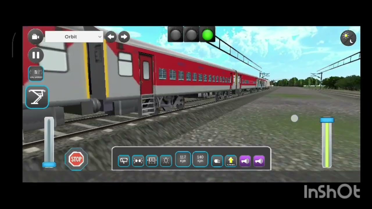 Indian local train simulator 😊 lhb Rajdhani