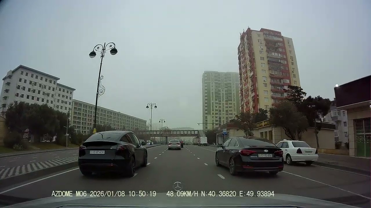 Şəhər duman içində | Baku Azerbaijan