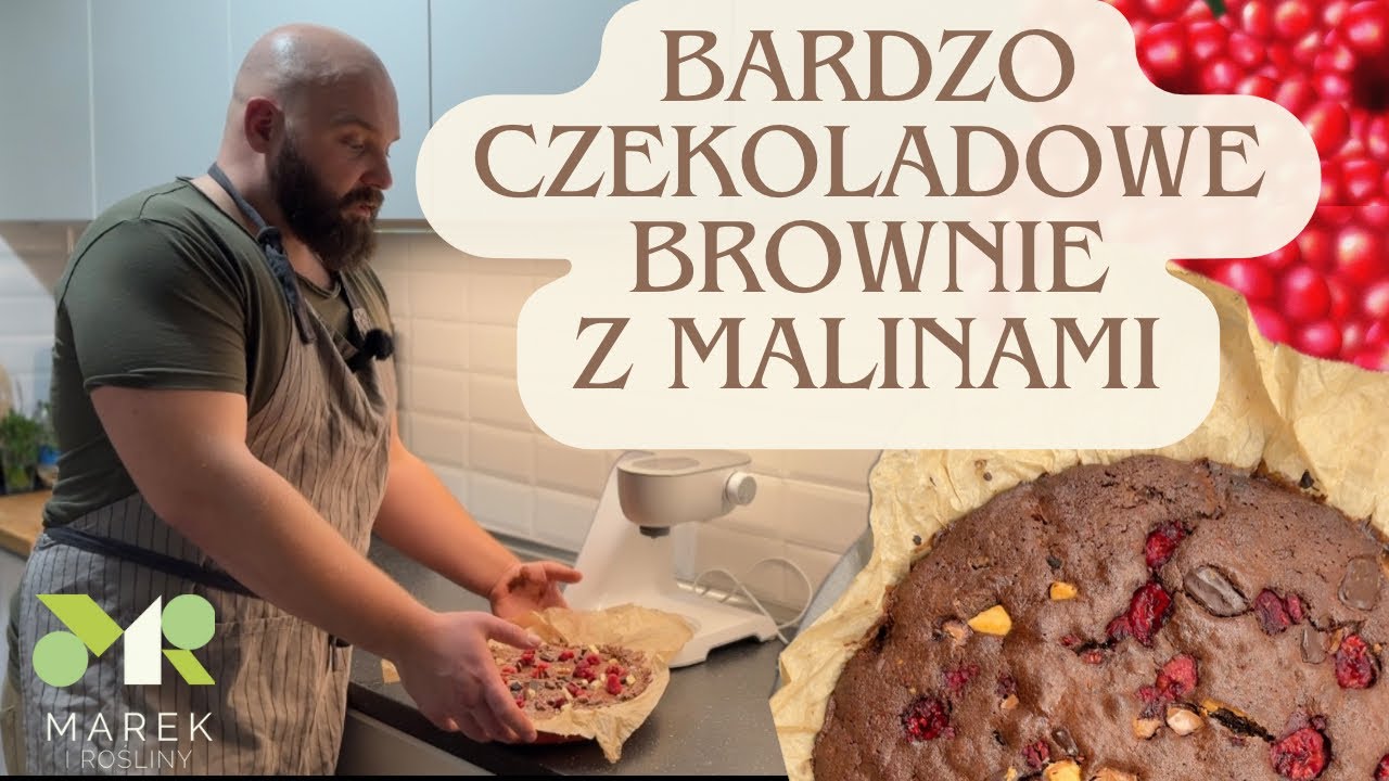 Bardzo czekoladowe brownie z malinami 😍 Zdradzam m&oacute;j sprawdzony przepis na pyszne ciasto