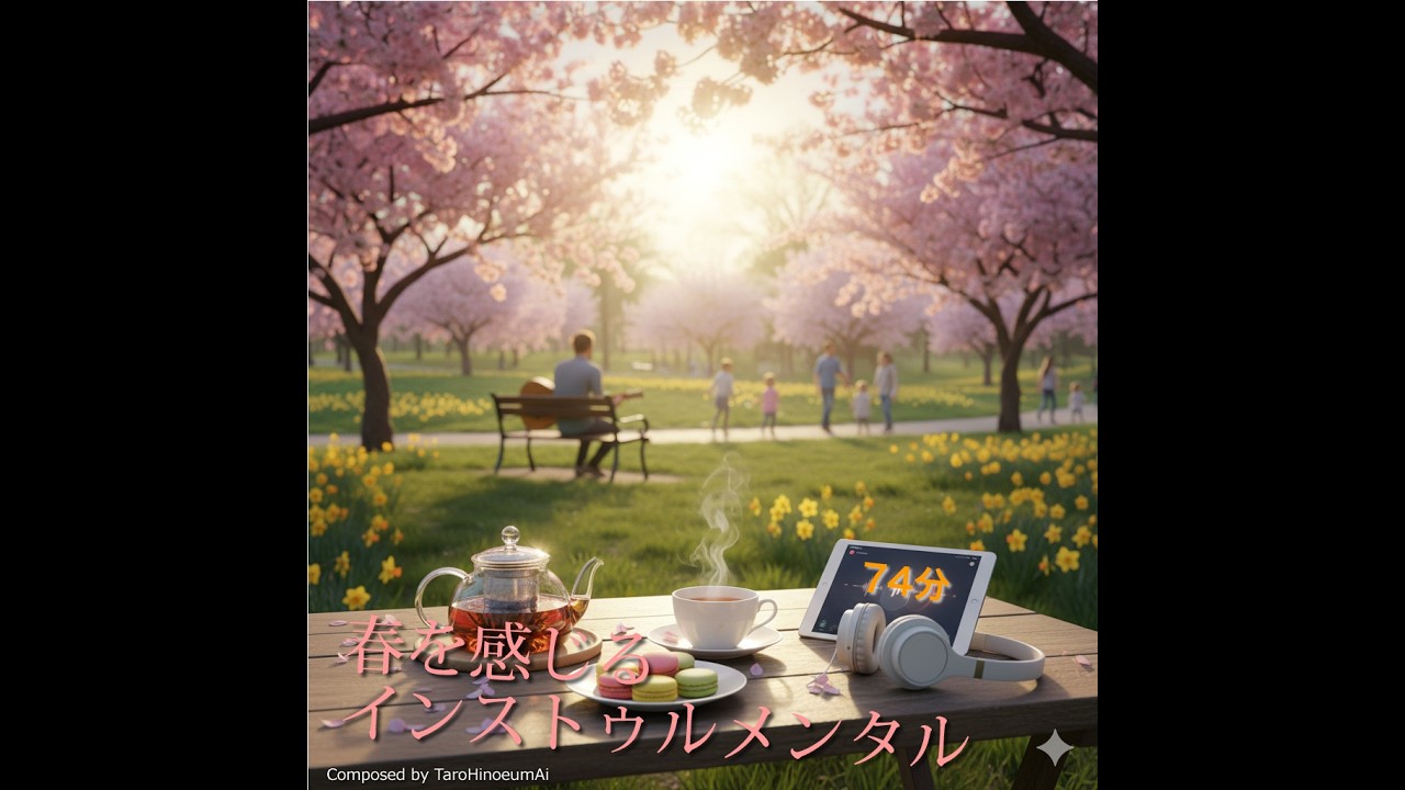 【作業用BGM】春を感じるインストゥルメンタル 20曲 - 心が整うピアノと癒やしの時間