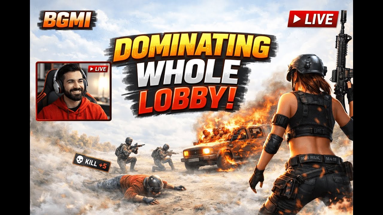 BGMI LIVE | DOMINATING WHOLE LOBBY